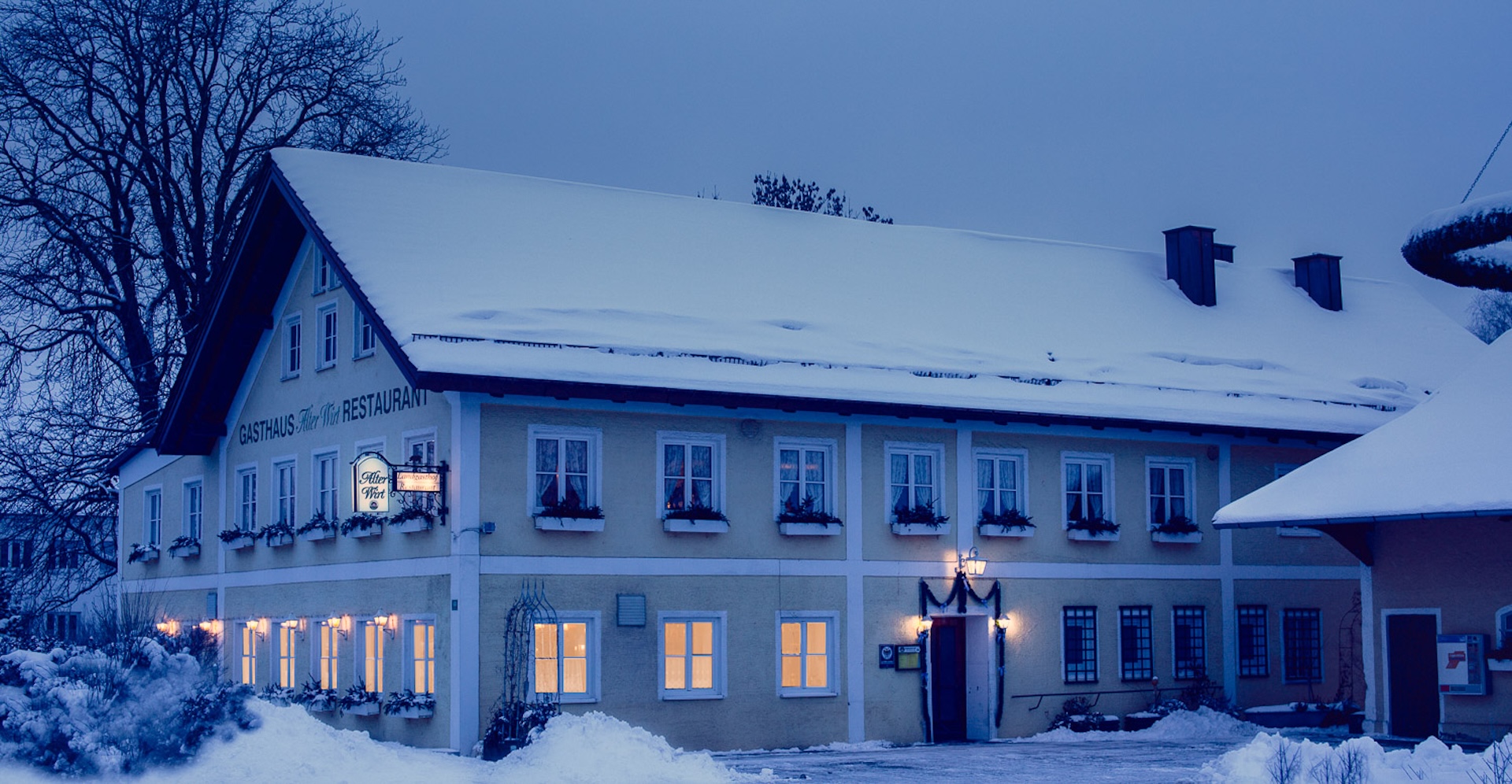 Landgasthof im Winter